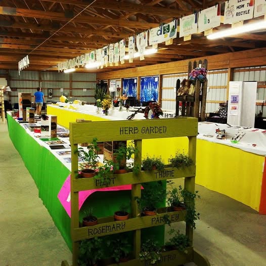 picture of exhibit hall with displays setup